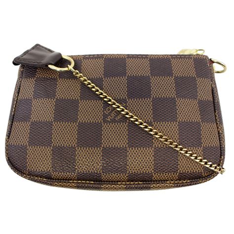 Louis Vuitton Pochette Accessoires Damier Ebene Pouch Mini 